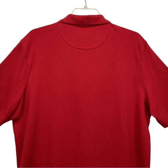 Croft & Barrow Polo Men's Lg Red Athleisure Golf Sports Travel Vacation Casual - Picture 6 of 9